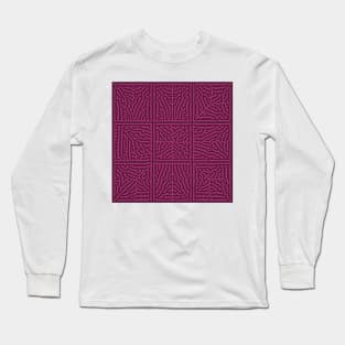 Turing Pattern Squares (Purple Pink) Long Sleeve T-Shirt